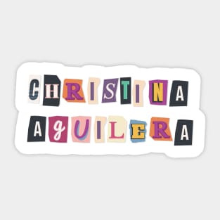 Christina Aguilera Sticker